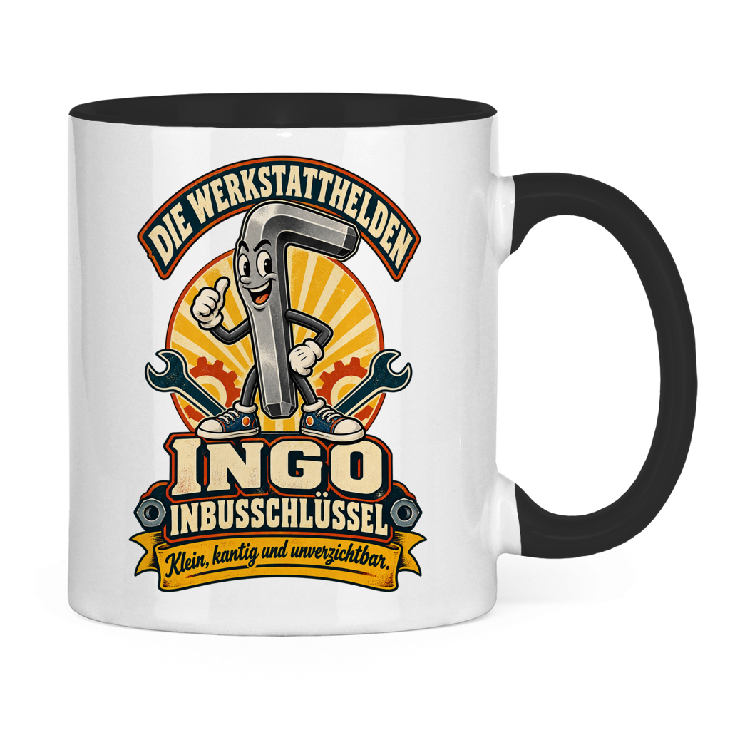 Tasse „Ingo Inbusschlüssel“ – Die Werkstatthelden – Bild 2