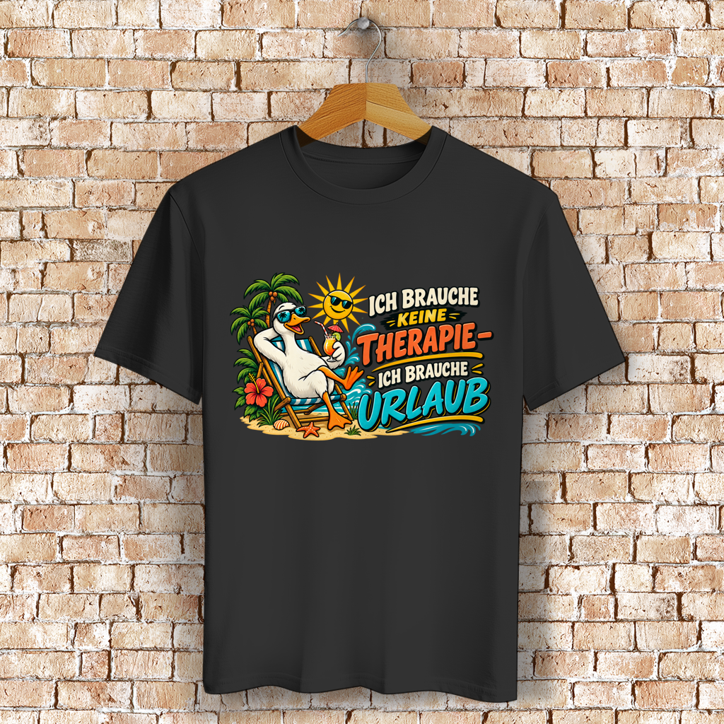 ST/ST Creator 2.0 T-Shirt mit Motiv: Ente-Ich brauche keine Therapie – Bild 2
