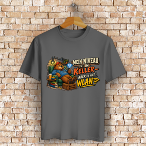 ST/ST Creator 2.0 T-Shirt mit Motiv: Bär-mein Niveau ist im Keller