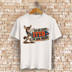 ST/ST Creator 2.0 T-Shirt mit Motiv: Esel-Ich bin nicht stur