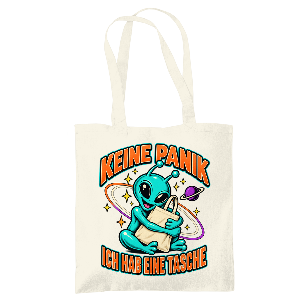Tragetasche mit Motiv: Keine Panik – Ich hab eine Tasche – Bild 4
