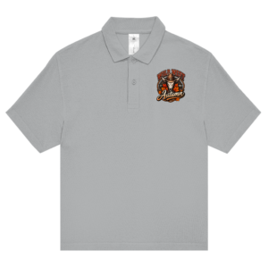 Unisex-Poloshirt mit Wild-West-Autumn-Motiv im Retro-Stil