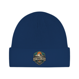 Beanie mit Motiv: Outdoor-2026-Schild
