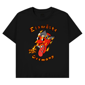 T-Shirt mit Motiv: MC Eiswölfe - MCE Comicflames
