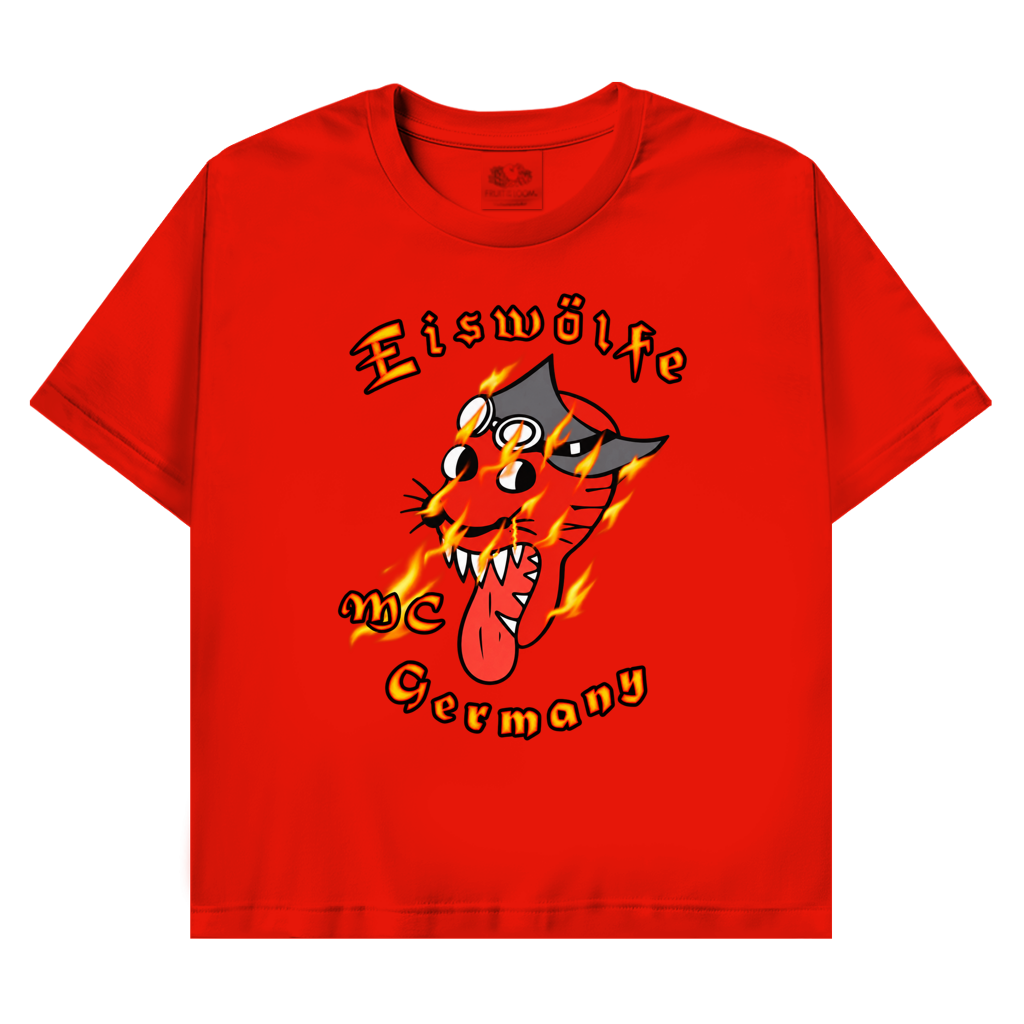 T-Shirt mit Motiv: MC Eiswölfe - MCE Comicflames – Bild 2