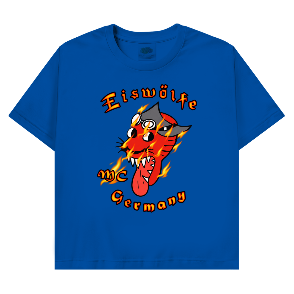 T-Shirt mit Motiv: MC Eiswölfe - MCE Comicflames – Bild 3