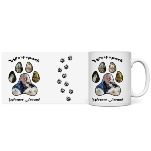 Panorama Tasse MC Eiswölfe mit Motiv: Wolfspark Werner Freund